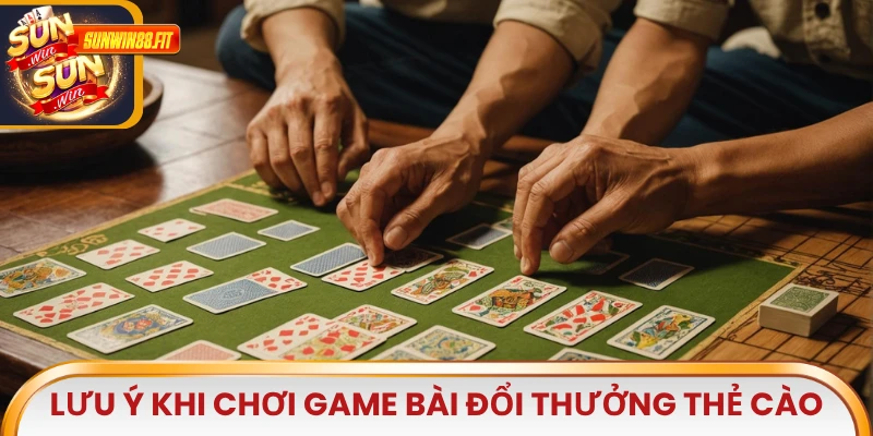 Lưu ý khi chơi game bài đổi thưởng thẻ cào