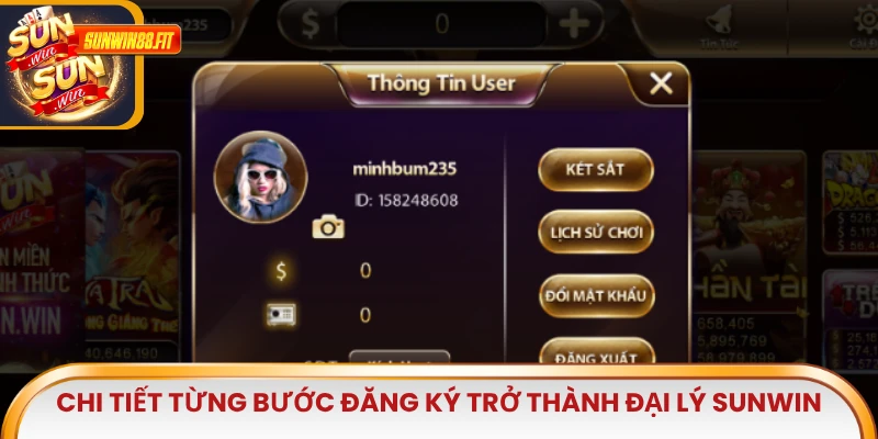 Chi tiết từng bước đăng ký trở thành đại lý Sunwin đơn giản, nhanh chóng