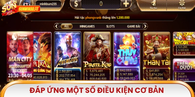 Đáp ứng một số điều kiện cơ bản nhằm hợp tác lâu dài cùng nền tảng