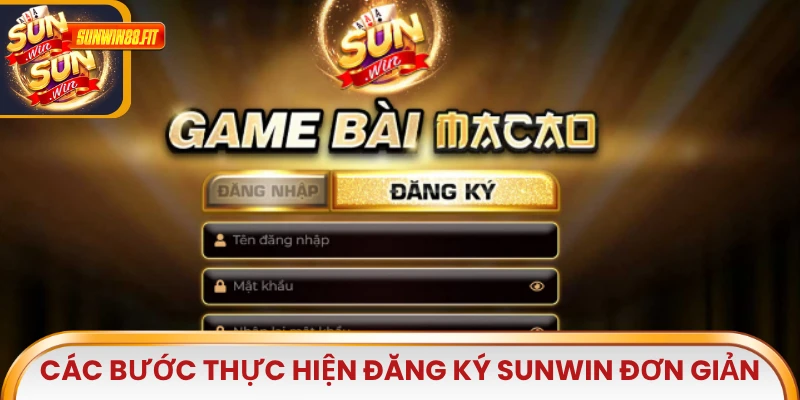 Các bước thực hiện đăng ký Sunwin đơn giản, chính xác