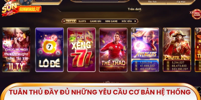 Tuân thủ đầy đủ những yêu cầu cơ bản hệ thống đưa ra để giao dịch suôn sẻ